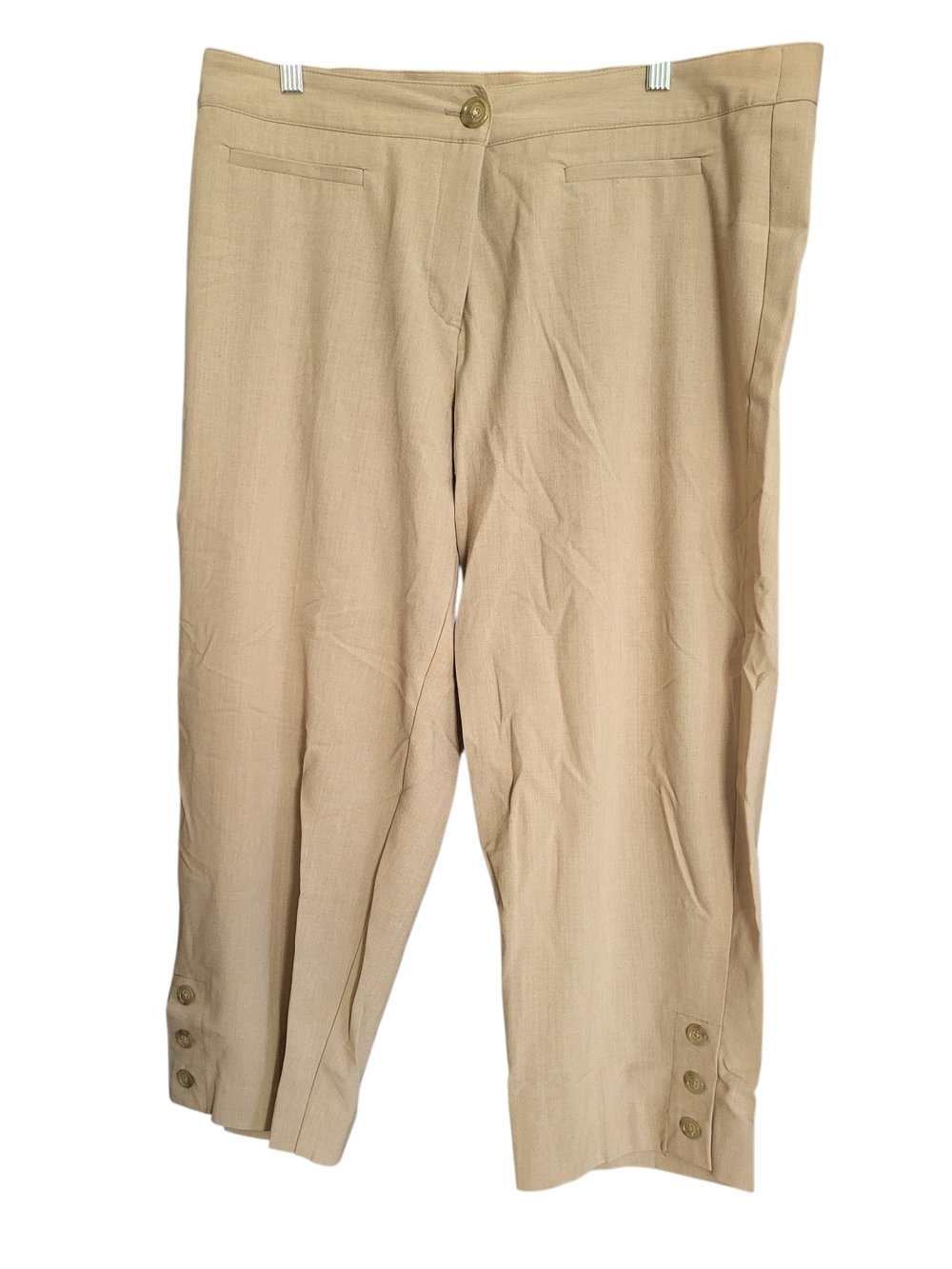 dressbarn Plus Dress Capris Tan sz 14W